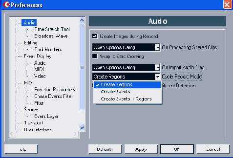  Preferences  Audio