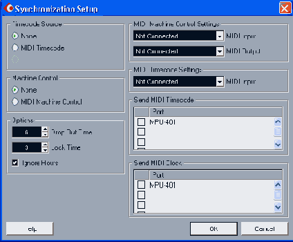   Synchronization Setup