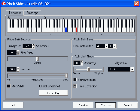  Pitch Shift  Transpose