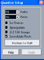  Quantize Setup