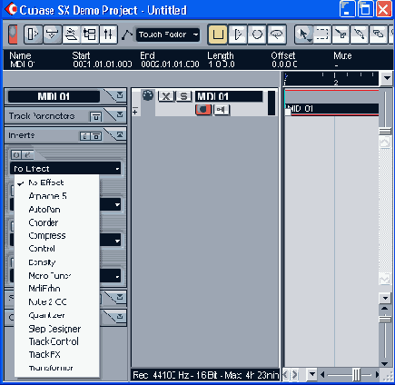  MIDI   Inserts 