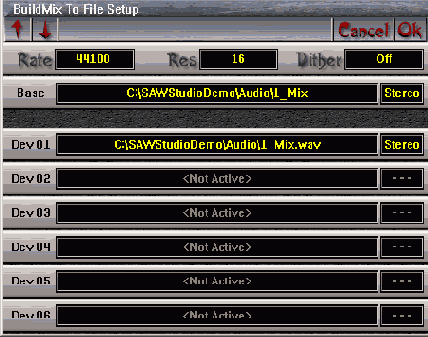  BuildMix To File Setup