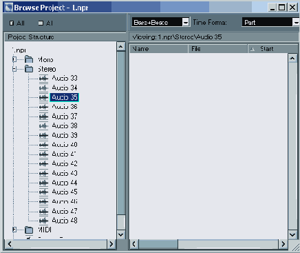  Browse Project