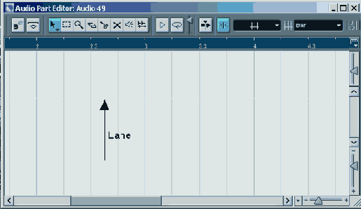  Audio Part Editor
<p>    Audio Part   Audio Part Editor
(. 1.\\1). (     . 
